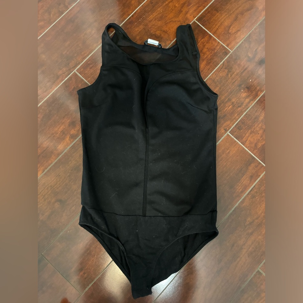 Black Sleeveless Bodysuit